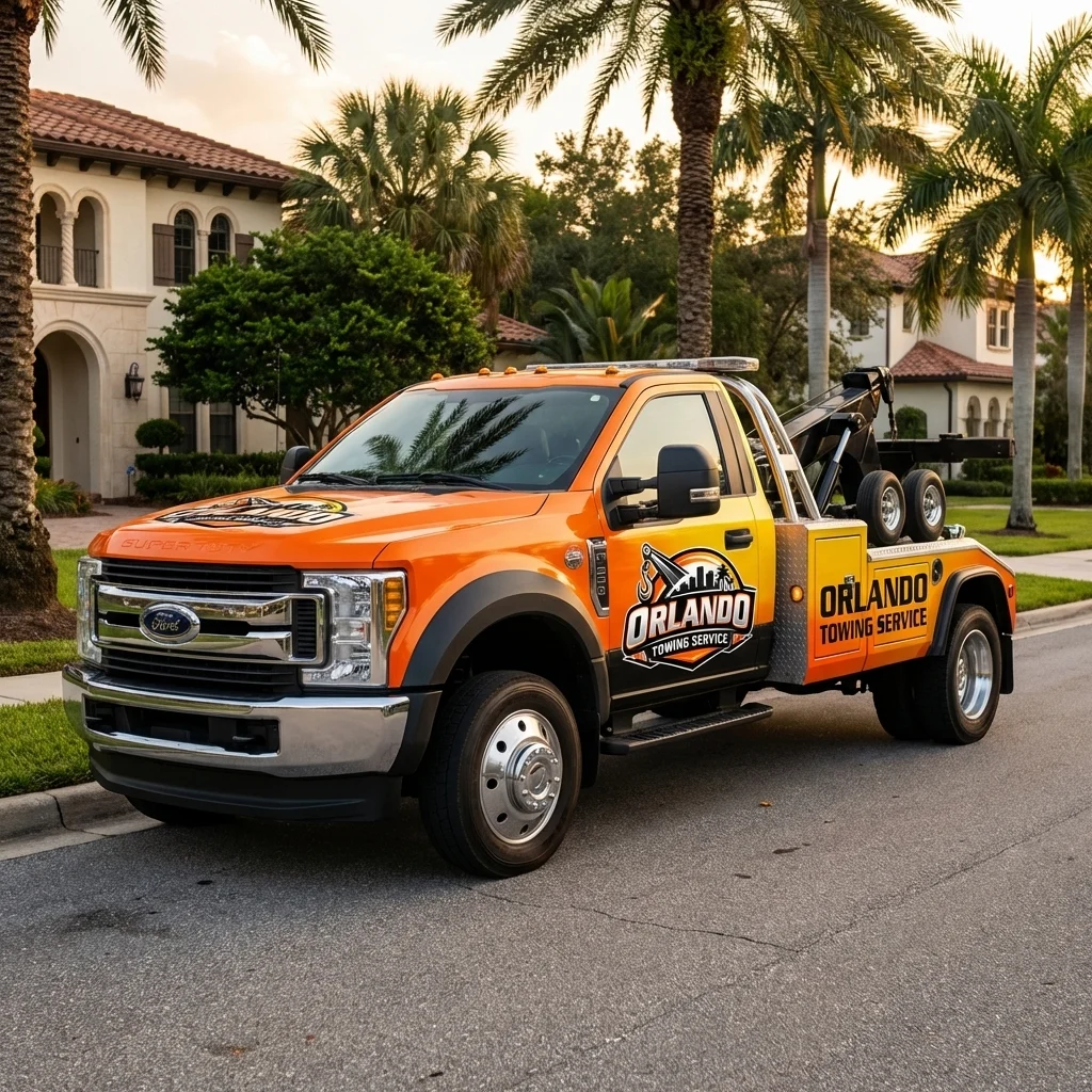 Orlando Towing Service - Branded Van 1